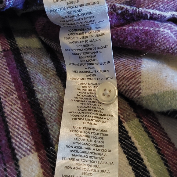 🌺 Like New Boohoo Man Flannel Pull-on Shacket - Picture 15 of 15